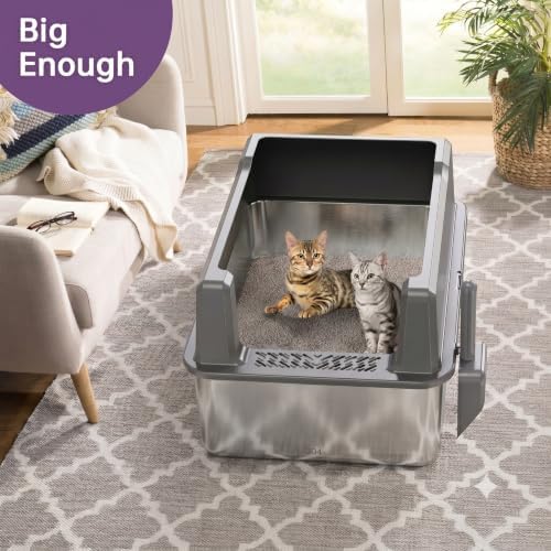 XXL Stainless Steel Litter Box - Image 2