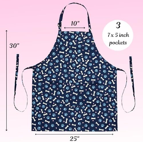Plum Hill Waterproof Dog Grooming Apron, Groomer Apparel, Pet Washing Smocks - Image 4