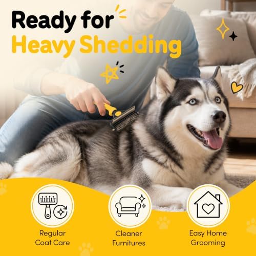 2-in-1 Deshedding Brush and Dematting Rake - Image 7