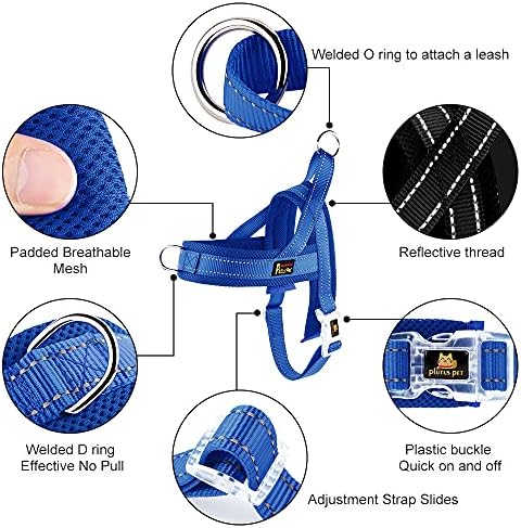 Plutus Pet No Pull Dog Harness for Small Dogs, Breathable Mesh Padded - Image 2