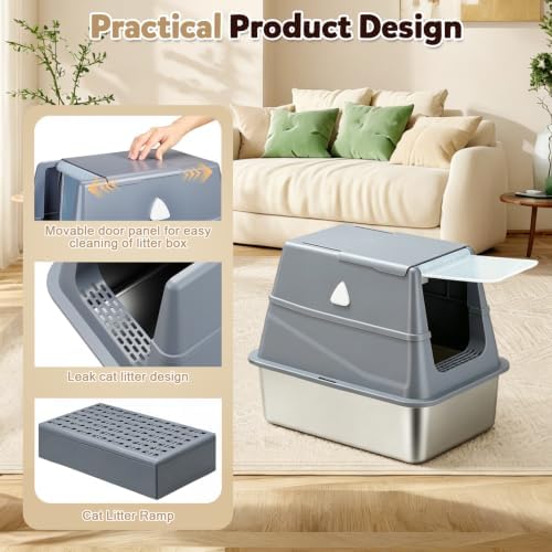 Stainless Steel Litter Box - Image 6