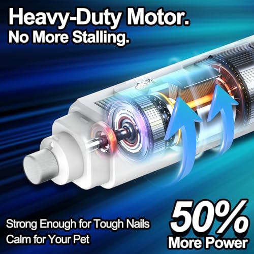 Quiet Dog Nail Grinder, Electric Dog Nail Trimmer - Image 5