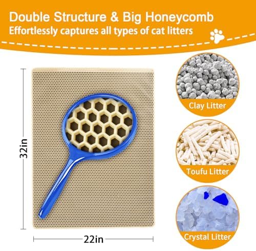 Cat Litter Mats Litter Trapping Mat, Cat Litter Box Mat - Image 3
