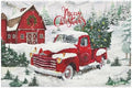 Giwawa Red Truck Bath Rug Winter Pine Tree Bathtub Mats 16X24 Inch Non Slip by Giwawa