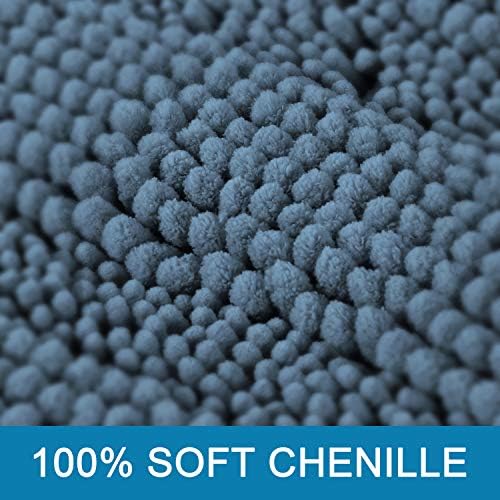 H.VERSAILTEX Bath Rugs for Bathroom Washable Non Slip Extra Thick Chenille - Image 3