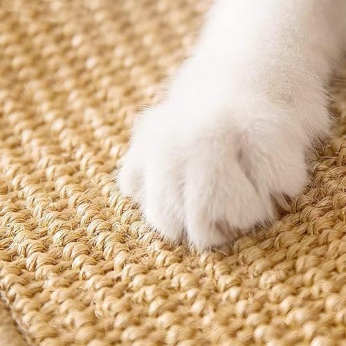 Cat Scratcher Mat, Jute Border, Sofa & Floor Protector, 23.6x15.7in - Image 3