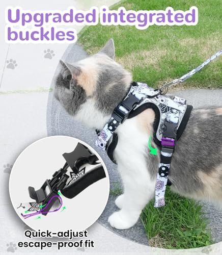 Halypet Cat Harness and Leash Set, Escape Proof Adjustable Harness - Image 3