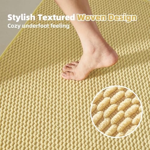 TYUU Bathroom Rugs Non Slip Washable, Super Absorbent Thin Bath Mat Small Quick - Image 3