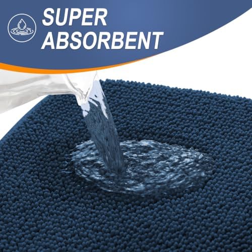 OLANLY Thick Memory Foam Large Bathroom Rug 44x32, Absorbent Bath Mat - Image 3