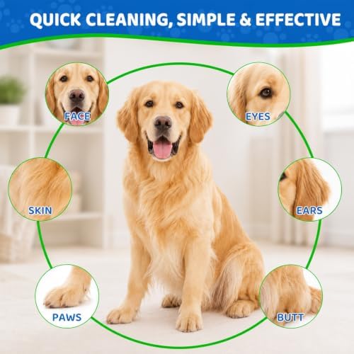 PET No‑Rinse Grooming Gloves, Individually Wrapped, Hypoallergenic pH‑Balanced - Image 2