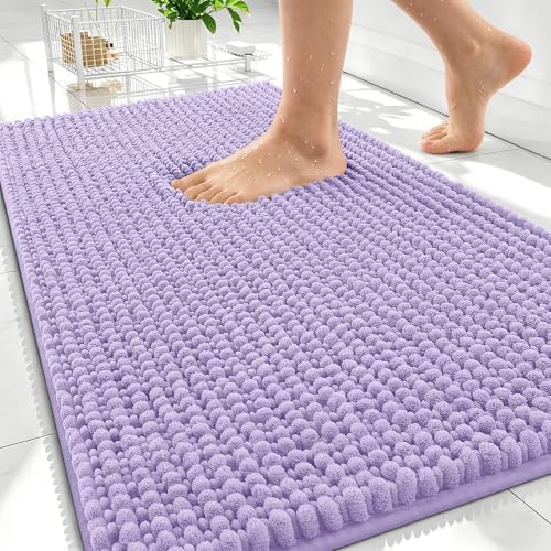 OLANLY Thick Chenille Absorbent Bathroom Rugs Mat 30x20 by OLANLY