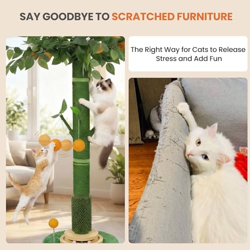 46" Extra Tall Cat Scratching Post - Image 3