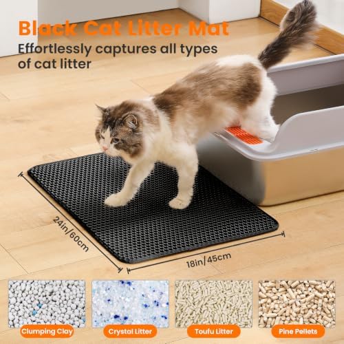Cat Litter Mat, Double Layer Honeycomb Litter Box Mat - Image 2