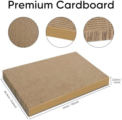 Cat Scratcher 6-Pack Refills, Large Cardboard Pads - Image 2