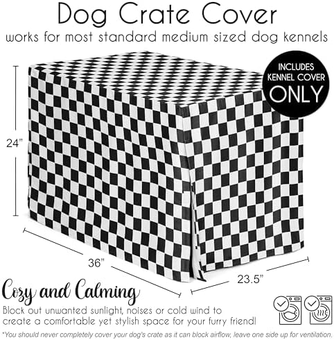 Sweet Jojo Designs 36in. Medium Dog Crate Cover Pet Cage, Kennel Covers - Image 5