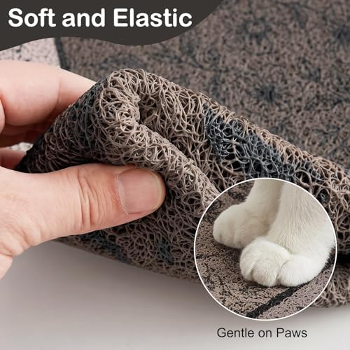Glittme Cat Litter Mat 24"x15" Non-Slip Washable Trapping Mat - Image 4