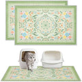 2 Pack Washable Cat Litter Mat 33"x22" Waterproof Trapping Pad by Hedgeink