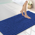 Smiry Bathroom Rugs 47X24, Extra Soft Rubber Backing Chenille Bath Mats by Smiry