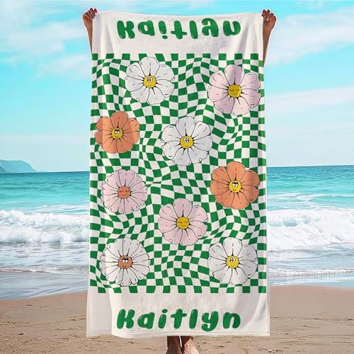 JML Custom Flower Beach Towel by JML