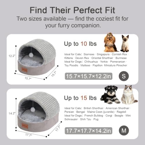 Cat Bed Cave with Pillow & Cat Toys, Cat Bed - Image 3