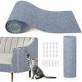 Cat Scratching Mat, 118.5"x15.9" Trimmable Self-Adhesive Cat Scratch Carpet by TEBANTY