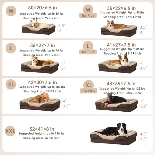 EHEYCIGA Orthopedic Dog Bed for Large Dog, Memory Foam Dog Couch - Image 5