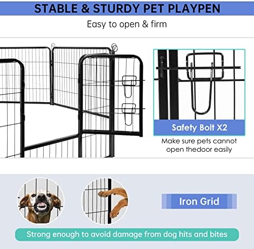BestPet | Dog Playpen | 32", 24 Panels | Heavy Duty Metal Pet Exercise Pen - Image 5