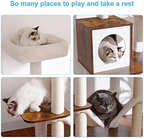 Hey-brother Wooden Cat Tree Tower - Image 6