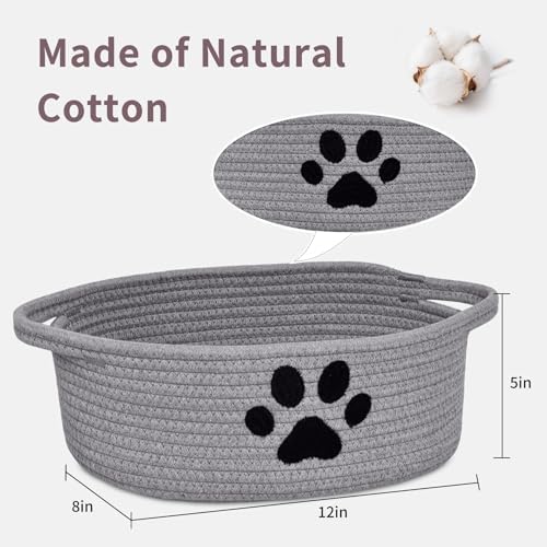Small Woven Dog Toy Basket - Image 2