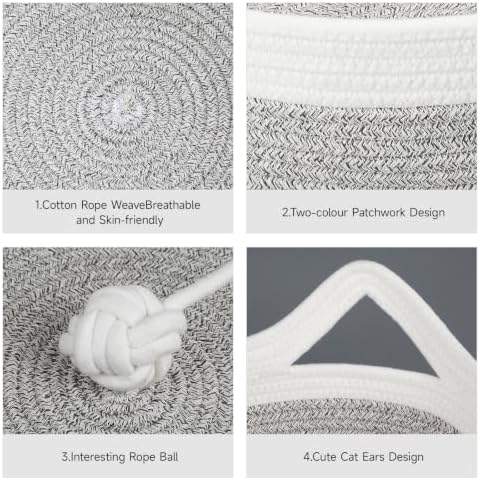 Cat Bed, Cotton Rope Instinct Basket - Image 4