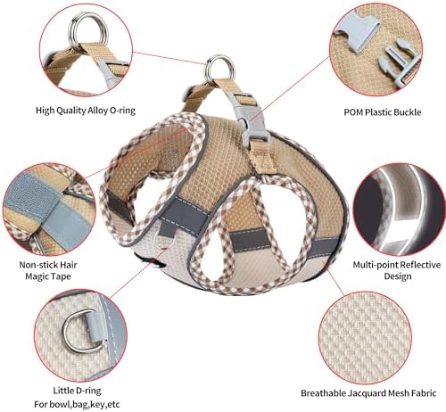 AIITLE Breathable Dog Harness Small Sized and Leash Set - Image 5