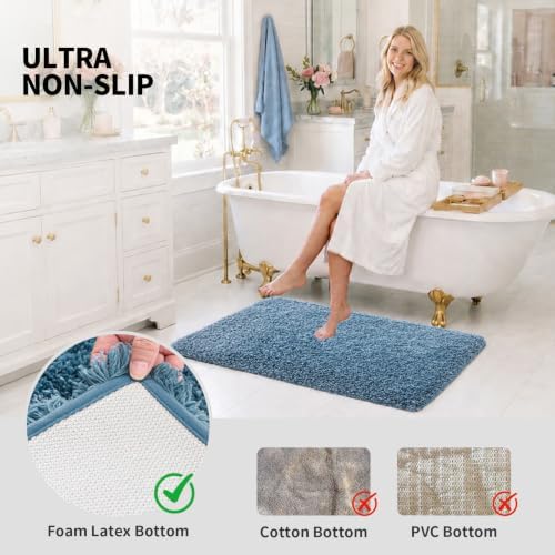 ILANGO Bathroom Rugs 24" × 17", Extra Soft Absorbent Microfiber Bath Rugs - Image 6