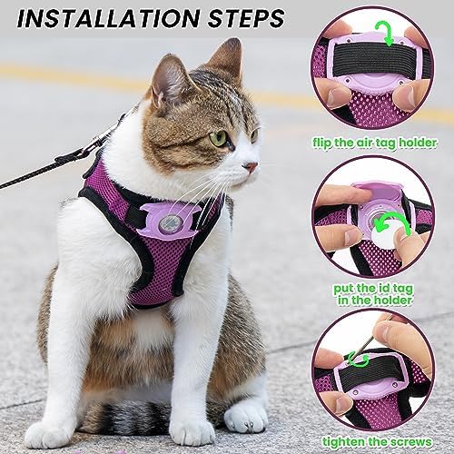Dog Harness with AirTag Holder & 5 ft Leash Set - Image 6