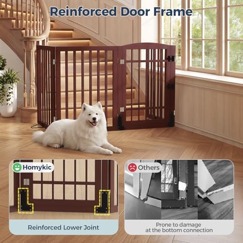 Homykic Dog Gate Indoor with Door - Image 3
