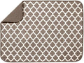 S&T INC. Dish Drying Mat, Tan Trellis by STINC