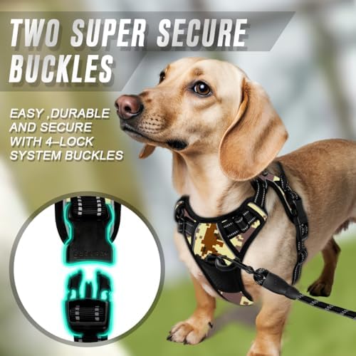 BARKBAY Dog Harness No Pull for Small Sized Dog Front Back Clips, Dog Vest - Image 4
