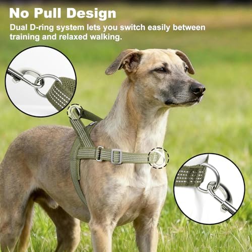 No Pull Dog Harness with Handle, Adjustable Soft Mesh Padded Vest - Image 2