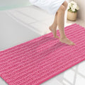 Smiry Bathroom Rugs 59X24, Extra Soft Rubber Backing Chenille Bath Mats by Smiry