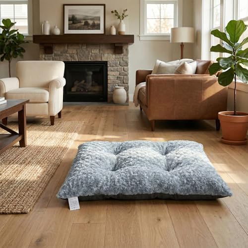 Dog Bed Washable Pet Bed for Medium Dogs, Sea Blue L - Image 2