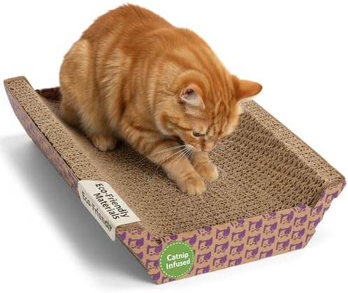 SmartyKat Super Scratcher Chaise Corrugated Cat Scratcher, Catnip Infusion by SmartyKat