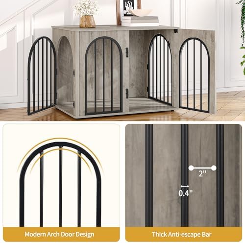 Hzuaneri 31.5'' Dog Crate Furniture, Dog Kennel Indoor - Image 5
