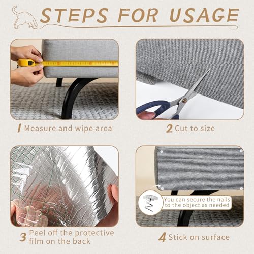 Heavy Duty Cat Scratch Mat for Couch - Image 3