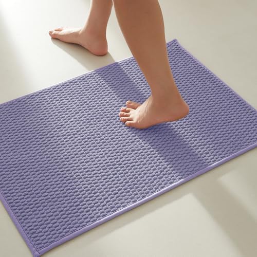 TYUU Bathroom Rugs Non Slip Washable, Super Absorbent Thin Bath Mat Small Quick by TYUU