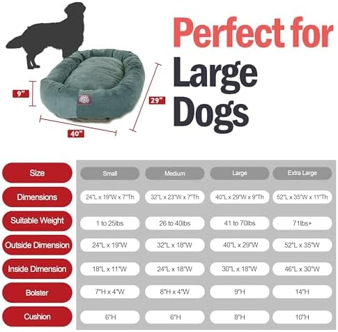 Majestic Pet 40 Inch Micro Velvet Calming Dog Bed Washable – Cozy Soft Round - Image 3