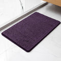 Chenille Bathroom Rug 20"x32" Plum, Non-Slip Plush Bath Mat by Kildoss