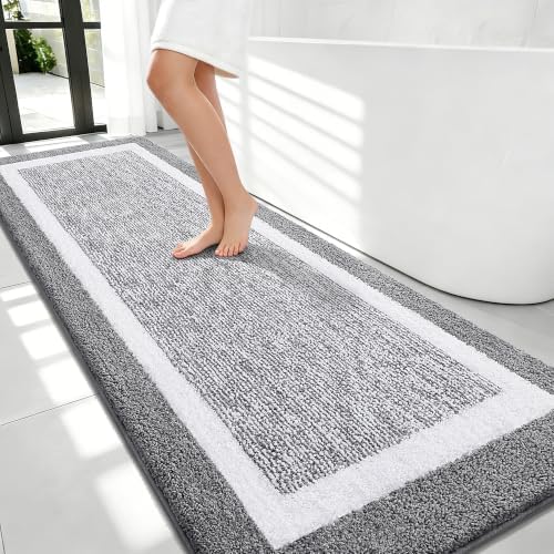 OLANLY Bathroom Runner Rugs 70x24, Extra Long Bath Mats by OLANLY