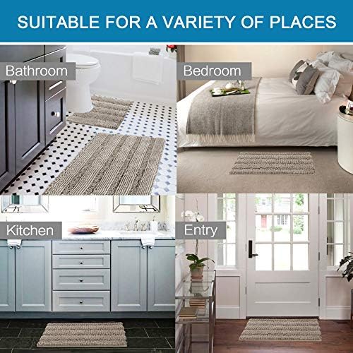 H.VERSAILTEX Bathroom Rugs Bath Rug Set 2 Piece Bathroom Contour Rug Toilet Mat - Image 6
