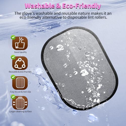 Pet Hair Removal Glove for Dogs & Cats, Newly Upgraded Reusable Electrostatic - Image 6