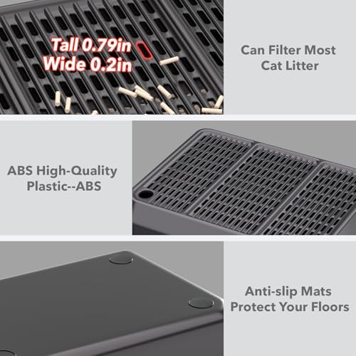 Large Litter Box Step, Litter Box Ramp 16"x11" Litter Catcher Mat, Double Layer - Image 6