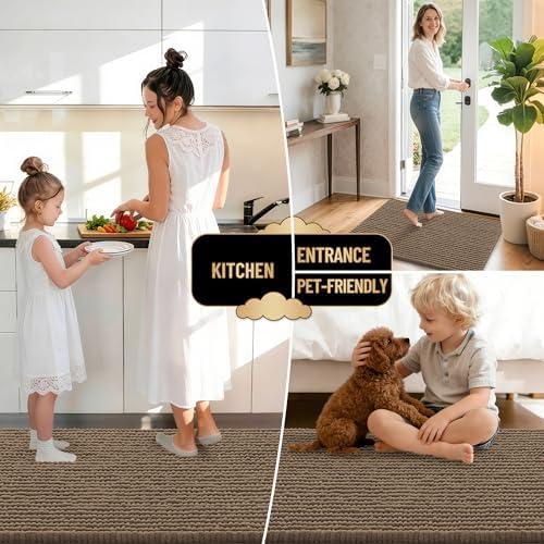 OLANLY Thick Chenille Bathroom Rugs 36x24, Soft Absorbent Bath Mat - Image 6